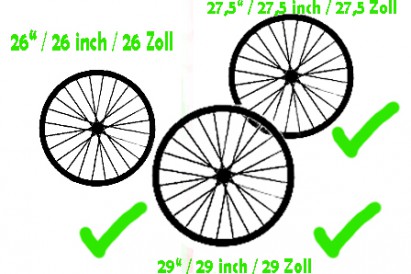 NEW for 2014: Wheels including 29" dimension are allowed in the youngsters categories!
